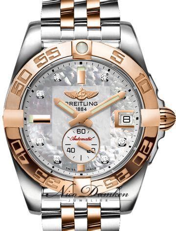 breitling galactic edelstahl rosegold mit perlmutt zifferblatt automatik 36mm|Breitling Galactic 36 C37330121A2C1 Perlmuttes Zifferblatt.